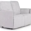 Mor Furniture Jessica 2 Power Loveseat In Presley Fog/Charlotte Mist