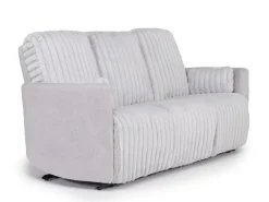 Mor Furniture Jessica 2 Power Sofa & Loveseat In Presley Fog/Charlotte Mist