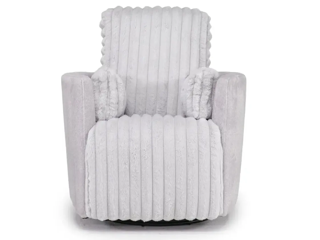 Mor Furniture Jessica Recliner In Presley Fog/Charlotte Mist