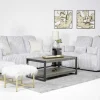 Mor Furniture Jessica Reclining Sofa & Loveseat In Presley Fog/Charlotte Mist