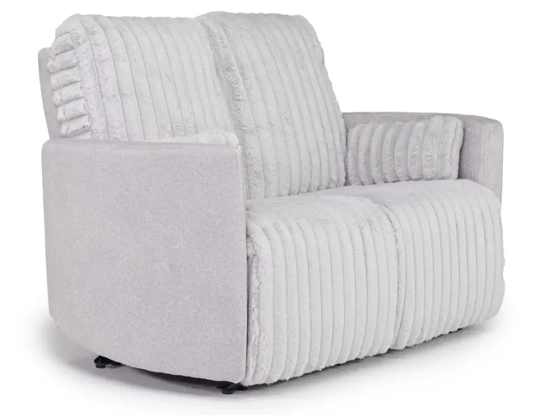 Mor Furniture Jessica Reclining Sofa & Loveseat In Presley Fog/Charlotte Mist