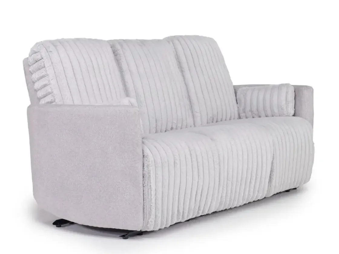 Mor Furniture Jessica Reclining Sofa In Presley Fog/Charlotte Mist