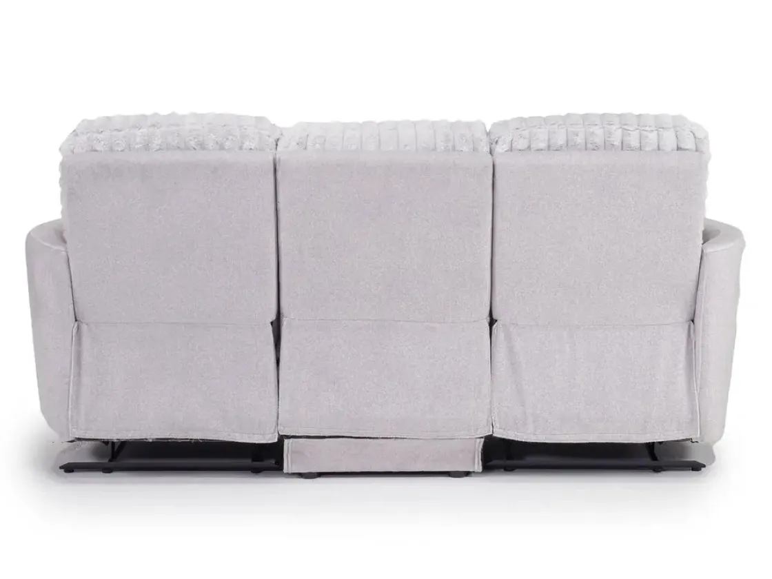 Mor Furniture Jessica Reclining Sofa In Presley Fog/Charlotte Mist