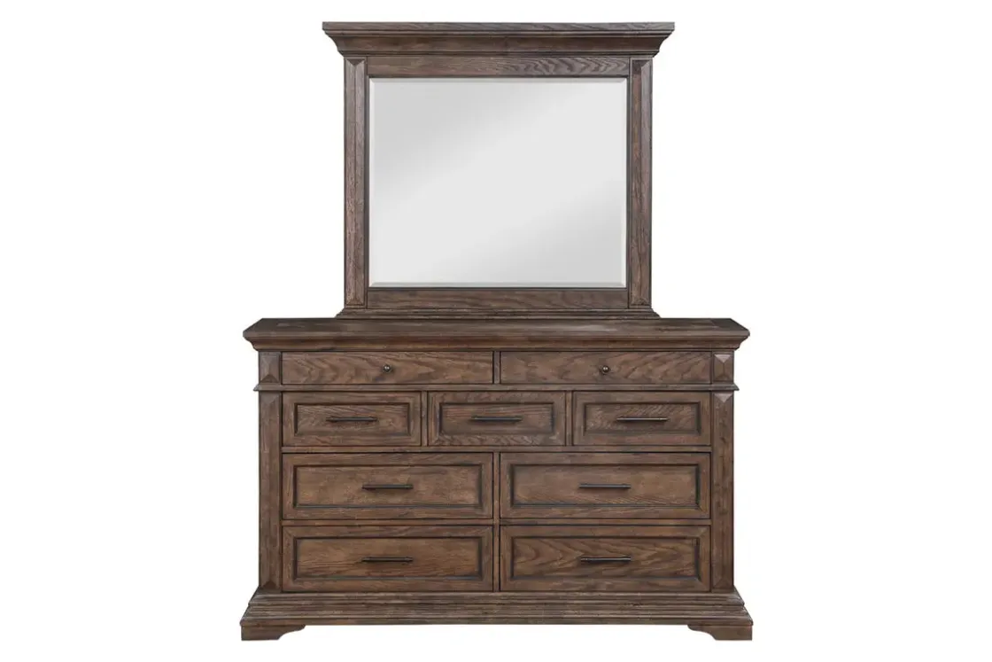 Mor Furniture Jolie Vue Dresser In Brushed Walnut