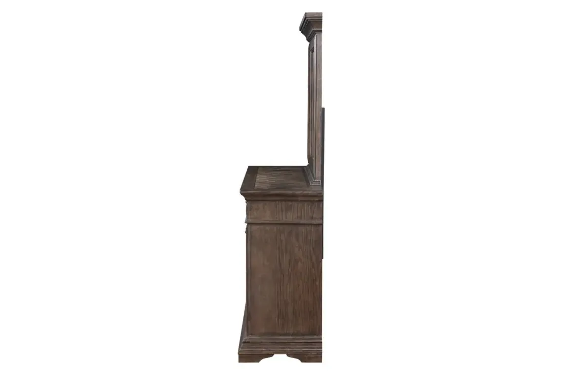 Mor Furniture Jolie Vue Mirror In Brushed Walnut