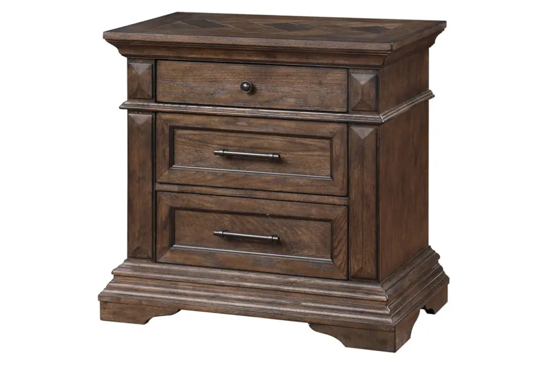 Mor Furniture Jolie Vue Nightstand In Brushed Walnut