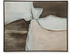 Mor Furniture Jonward Abstract Wall Art In Brown/Tan/White