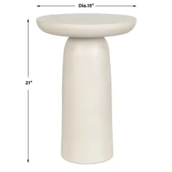 Mor Furniture Joppa Outdoor Round Accent Table In Bronze