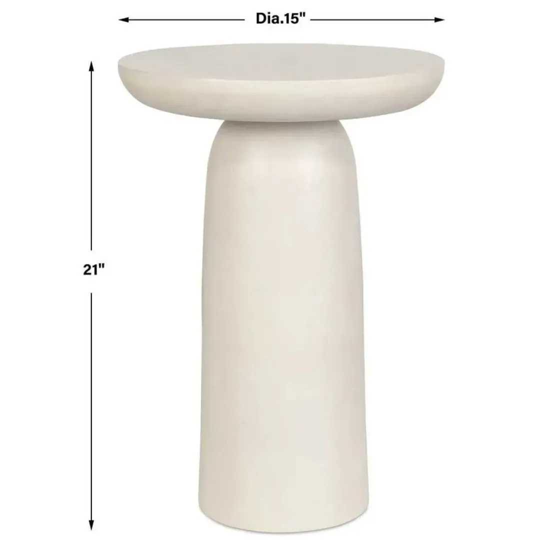 Mor Furniture Joppa Outdoor Round Accent Table In Bronze