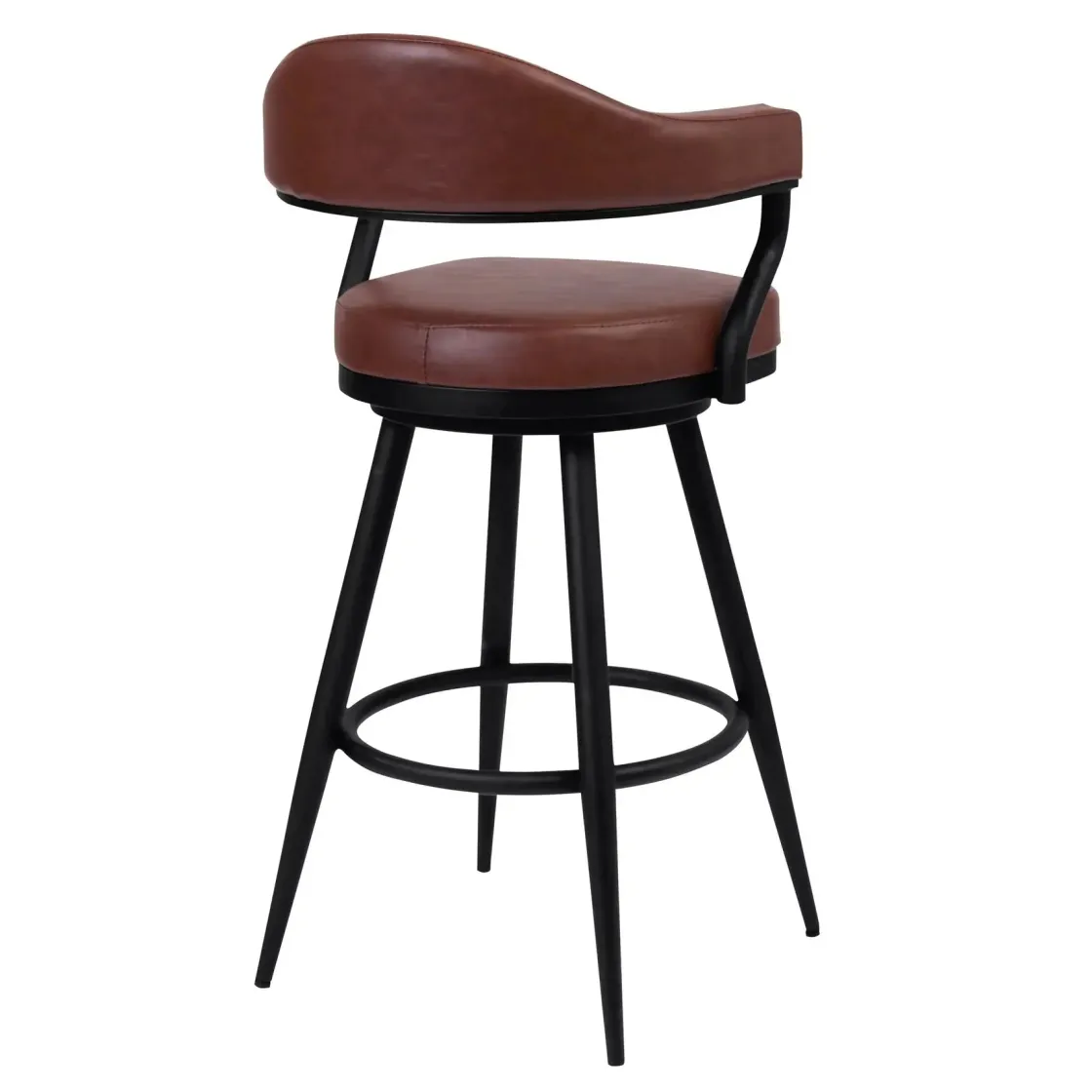 Mor Furniture Justin Barstool In Vintage Coffee Brown, 30 Inch