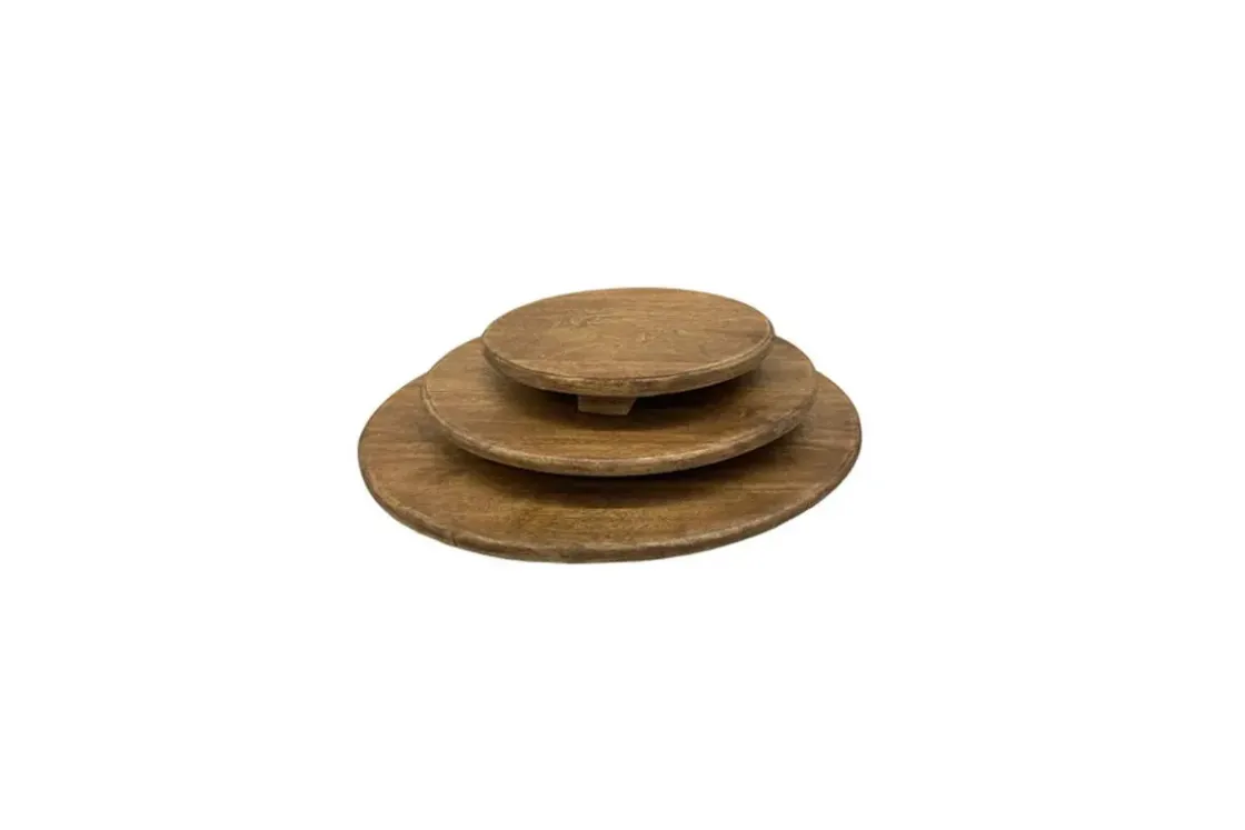 Mor Furniture Kaidler Tray In Honey Brown, Set Of 3