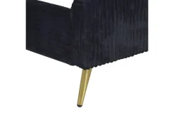 Mor Furniture Kailani Upholstered Panel Bed In Black, Queen