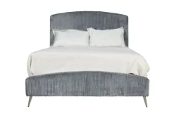 Mor Furniture Kailani Upholstered Panel Bed In Black, Queen