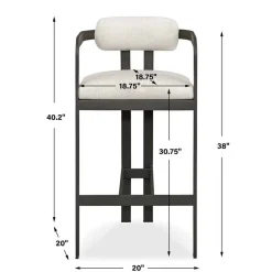 Mor Furniture Kalmar Outdoor Barstool In Black