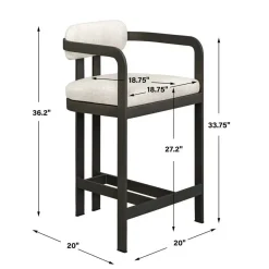 Mor Furniture Kalmar Outdoor Counter Height Stool In Black