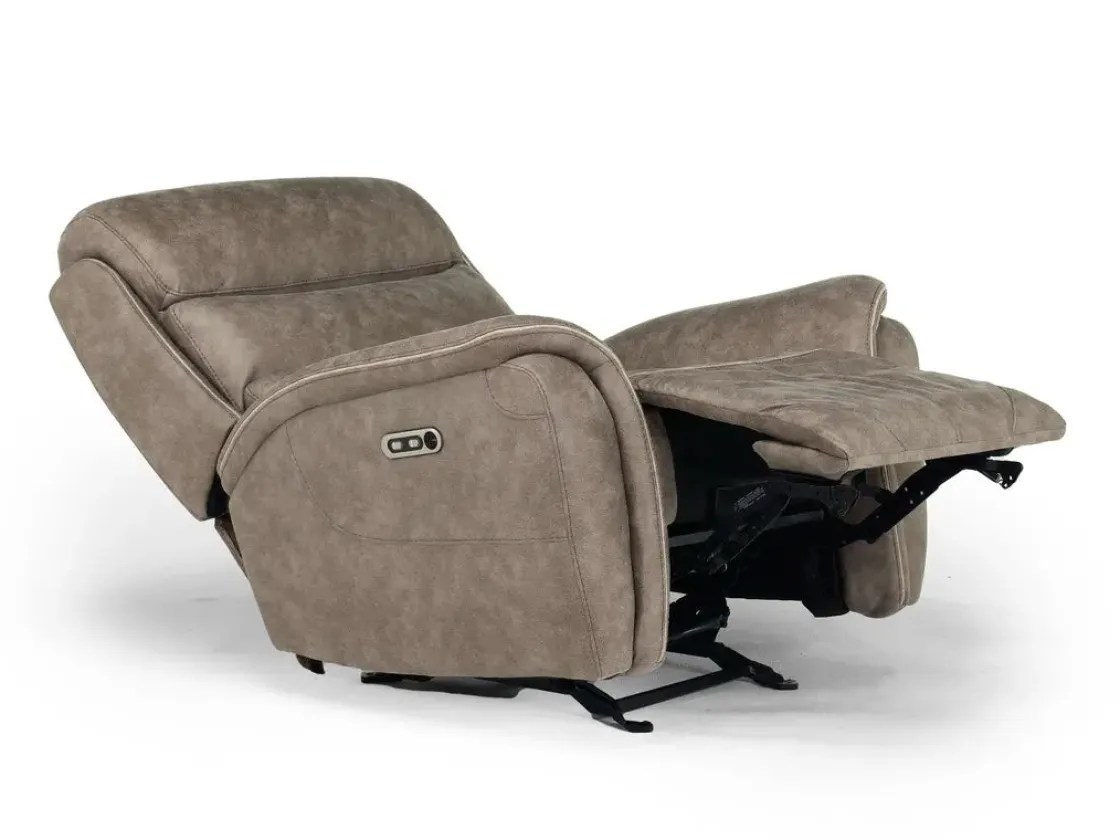 Mor Furniture Kamari 2 Power Gliding Recliner In Gray