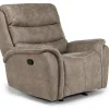 Mor Furniture Kamari Gliding Recliner In Gray
