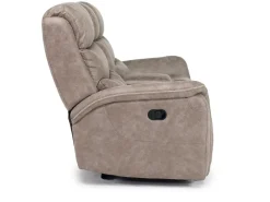 Mor Furniture Kamari Reclining Console Loveseat In Gray