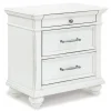 Mor Furniture Kanwyn Nightstand In White Wash