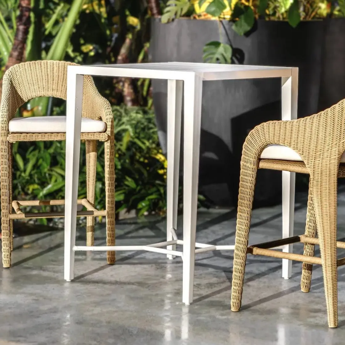 Mor Furniture Kavali Outdoor Counter Height Stool In Honey