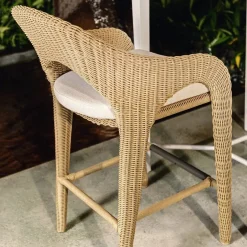 Mor Furniture Kavali Outdoor Counter Height Stool In Honey