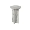 Mor Furniture Keithwell Round Accent Table In Gray & White
