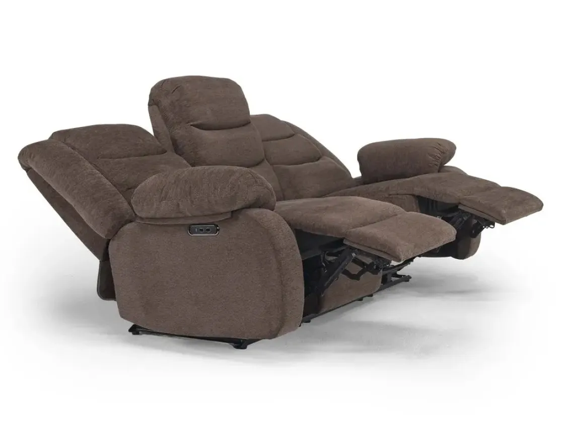 Mor Furniture Kelsey Power Sofa In Brown