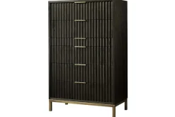 Mor Furniture Kentfield Chest In Black Drifted Oak