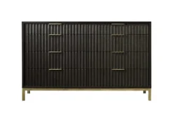 Mor Furniture Kentfield Platform Bed, Dresser, Mirror & Nightstand In Black Drifted Oak, Full