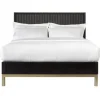 Mor Furniture Kentfield Platform Bed In Black Drifted Oak, Full