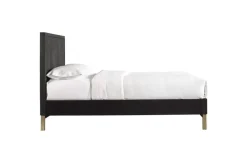 Mor Furniture Kentfield Platform Bed In Black Drifted Oak, Full