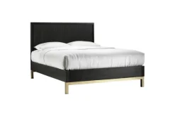 Mor Furniture Kentfield Platform Bed In Black Drifted Oak, Full