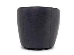 Mor Furniture Kierreys Swivel Chair In Charcoal Leather