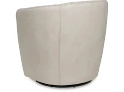 Mor Furniture Kierreys Swivel Chair In Charcoal Leather