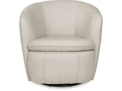 Mor Furniture Kierreys Swivel Chair In Charcoal Leather