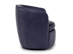Mor Furniture Kierreys Swivel Chair In Charcoal Leather