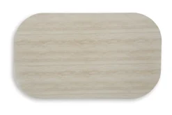 Mor Furniture Kimora Outdoor Coffee Table In Beige/Dark Brown