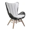 Mor Furniture King Outdoor Lounge Chair In Charcoal