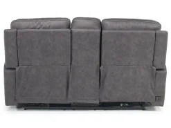 Mor Furniture Kingston 3 Power Console Loveseat In Ocean Blue