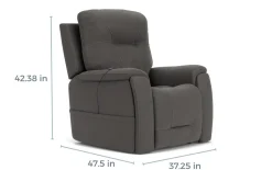 Mor Furniture Kingston 2 Power Lift Chair In Canyon Steel