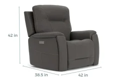 Mor Furniture Kingston 3 Power Recliner In Canyon Ocean