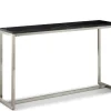 Mor Furniture Kira Sofa Table In Black/Brushed Nickel