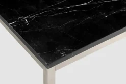 Mor Furniture Kira Sofa Table In Black/Brushed Nickel