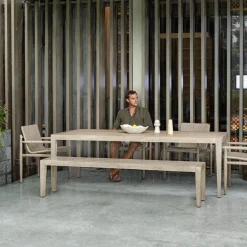 Mor Furniture Kirkham Outdoor Dining Table In Brown