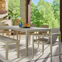 Mor Furniture Kirkham Outdoor Dining Table In Brown