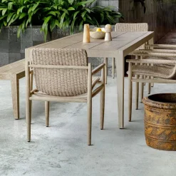 Mor Furniture Kirkham Outdoor Dining Table In Brown