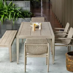 Mor Furniture Kirkham Outdoor Dining Table In Brown