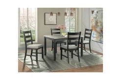 Mor Furniture Kona Dining Table & 4 Chairs In Brown
