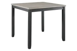 Mor Furniture Kona Square Counter Height Dining Table & 4 Stools In Gray