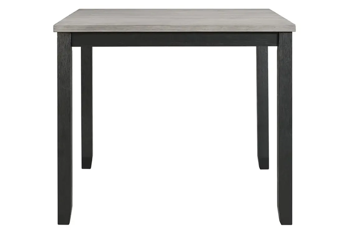 Mor Furniture Kona Square Counter Height Dining Table & 4 Stools In Gray